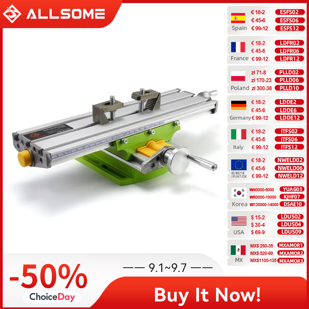 Workshop Tools Vice - ALLSOME MINIQ BG6330 Mini Precision Milling