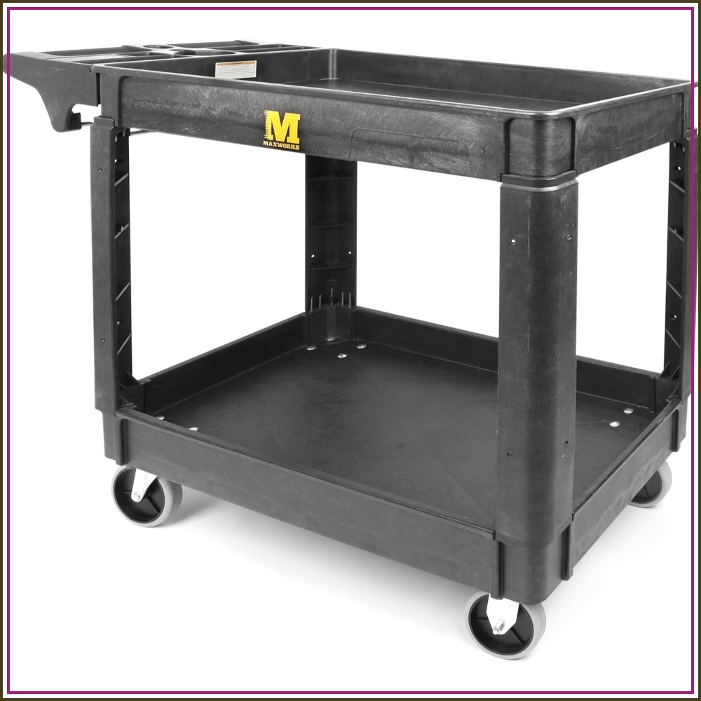 Heavy Duty 2-Shelf Service Car - Workshop Tools Shelf recension och pris