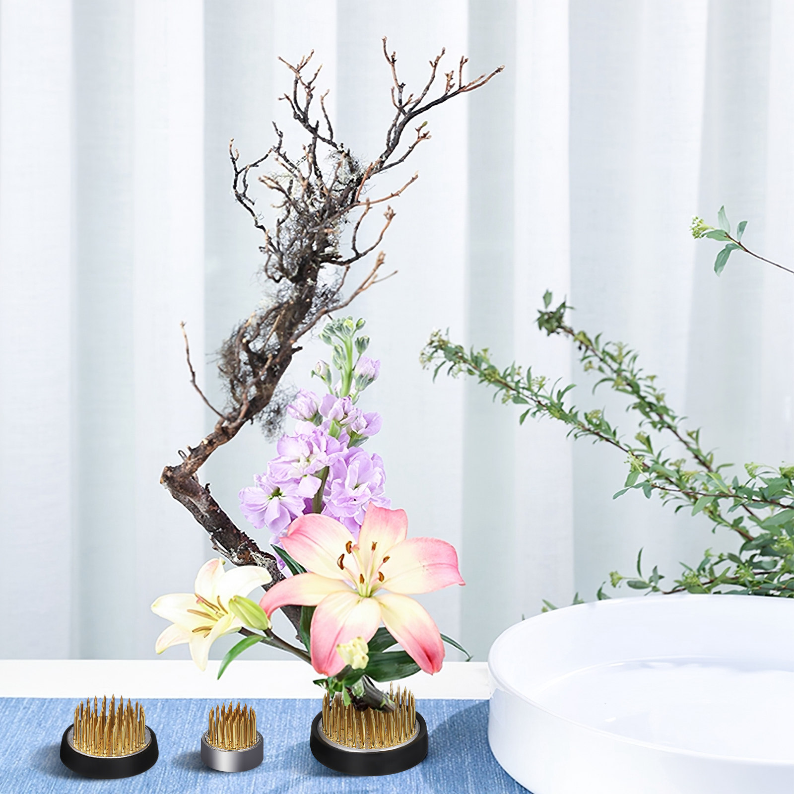 3Pcs Flower Frog Round Stem Ho - Workshop Tools Holder recension och pris