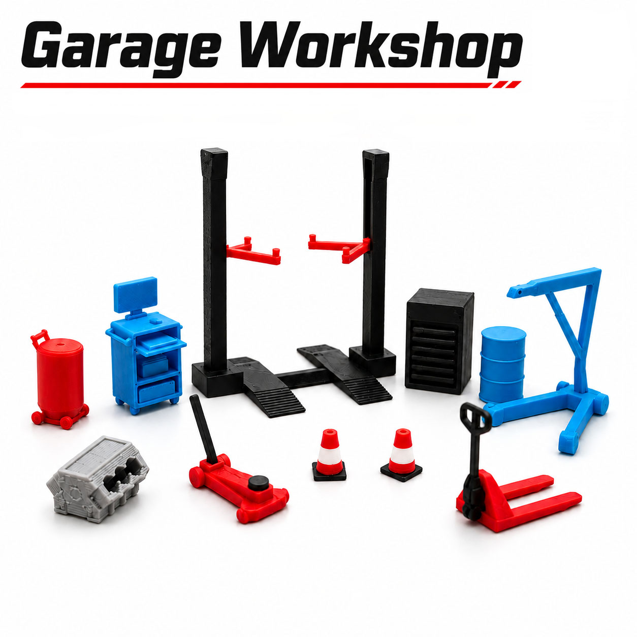 1:64 Garage Workshop Miniature - Workshop Tools Toy recension och pris