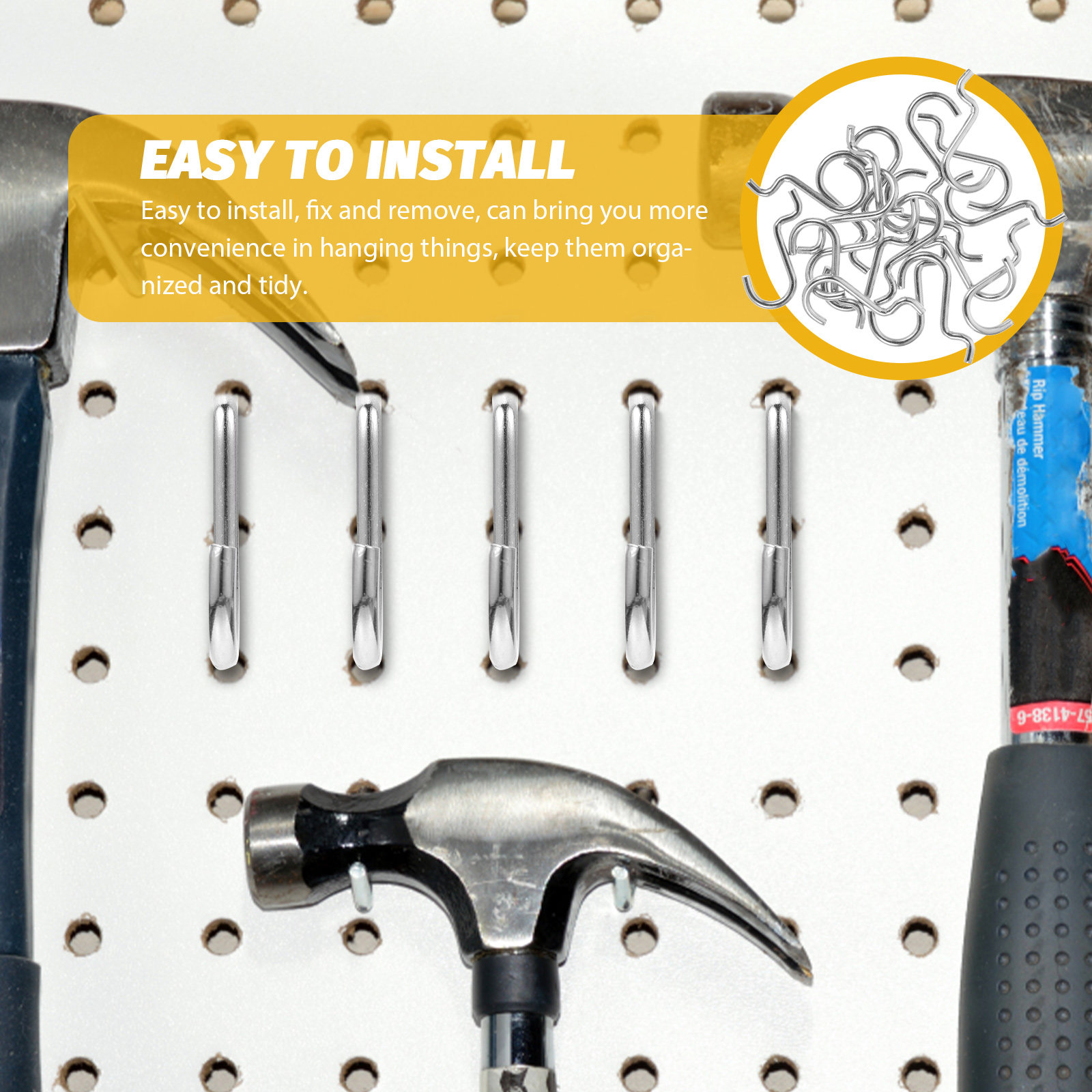 20Pcs Strong Metal Pegboard Ho - Workshop Tools Store recension och pris