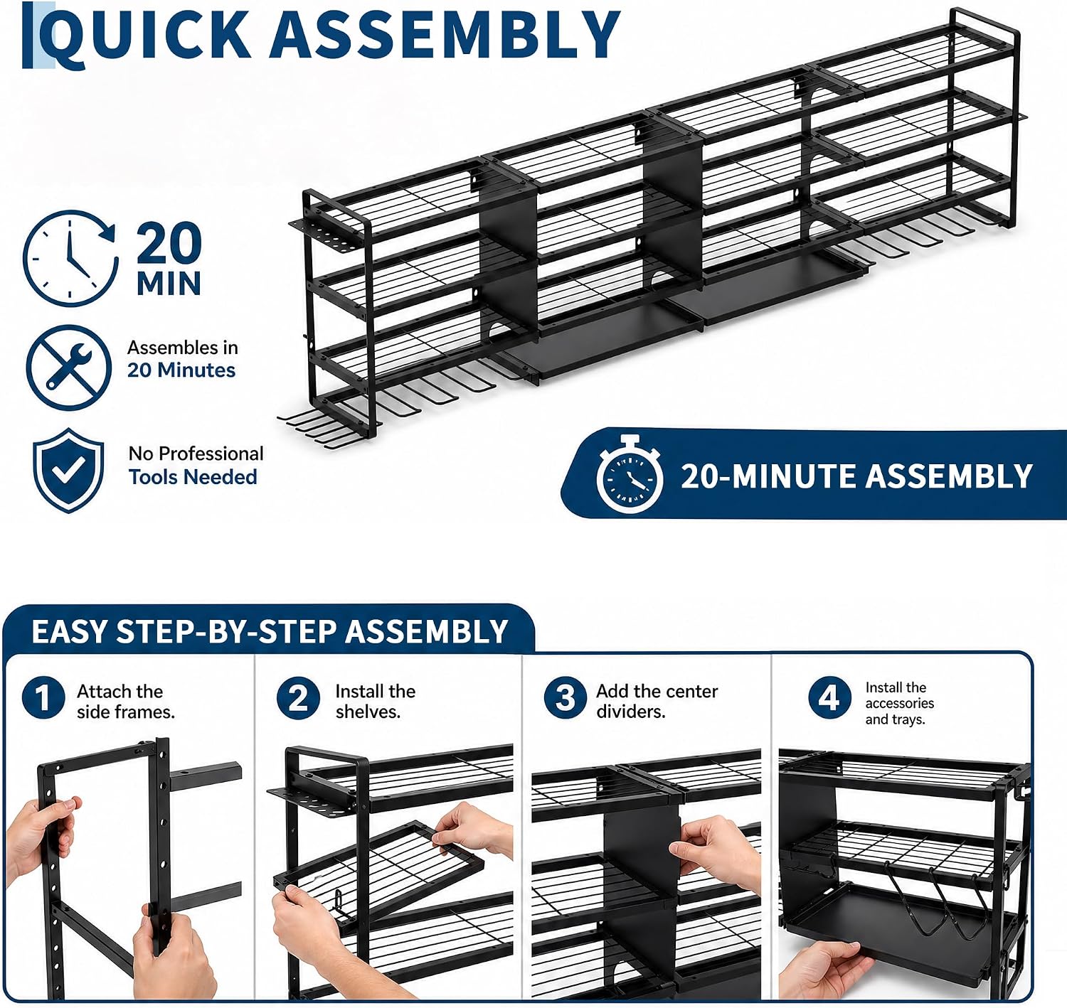 Large Power Tool Organizer Wal - Workshop Tools Shelf recension och pris