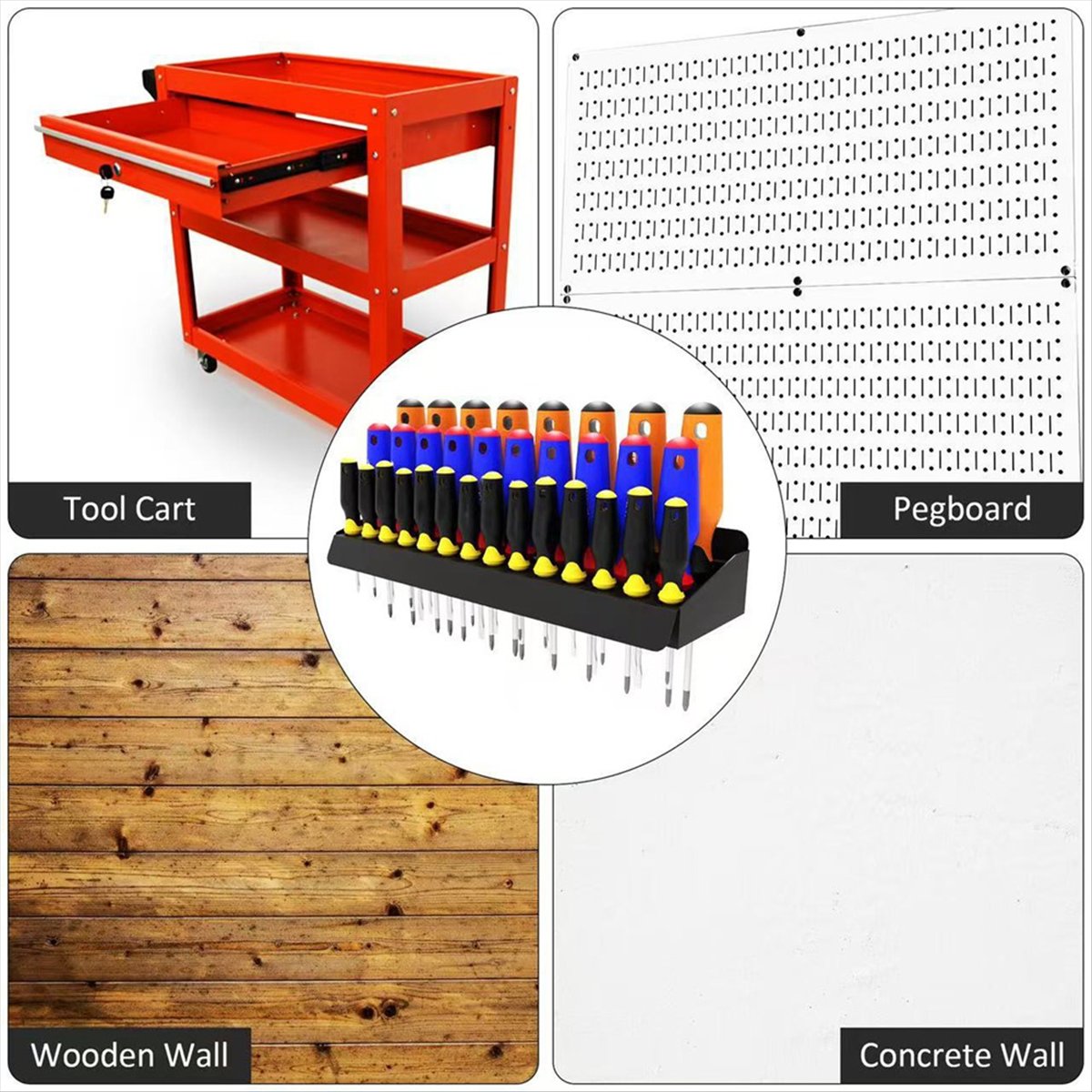 STOCK-Screwdriver Holder,Wall- - Workshop Tools Store recension och pris